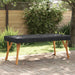 Bordduk Ensfarget Svart 82 x 182 x 15 cm stoff