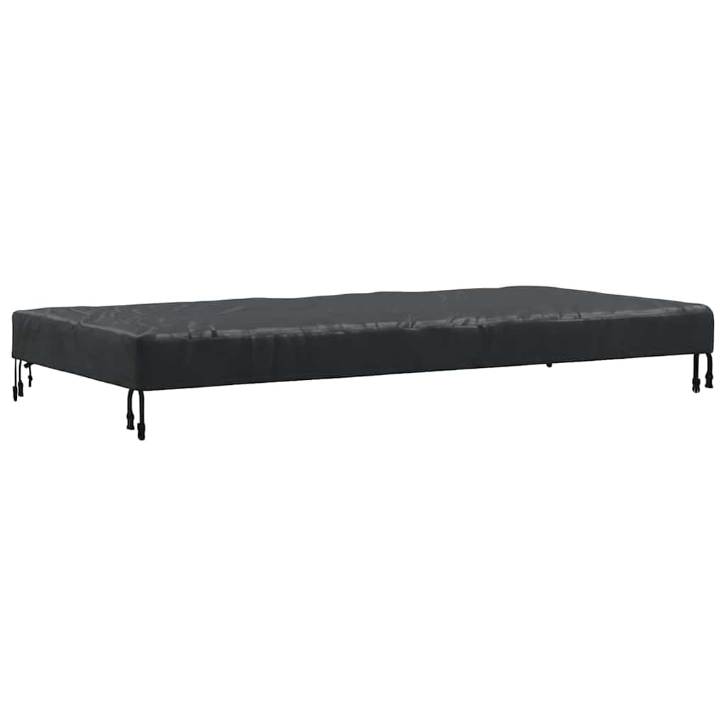 Bordduk Ensfarget Svart 182 x 92 x 15 cm stoff