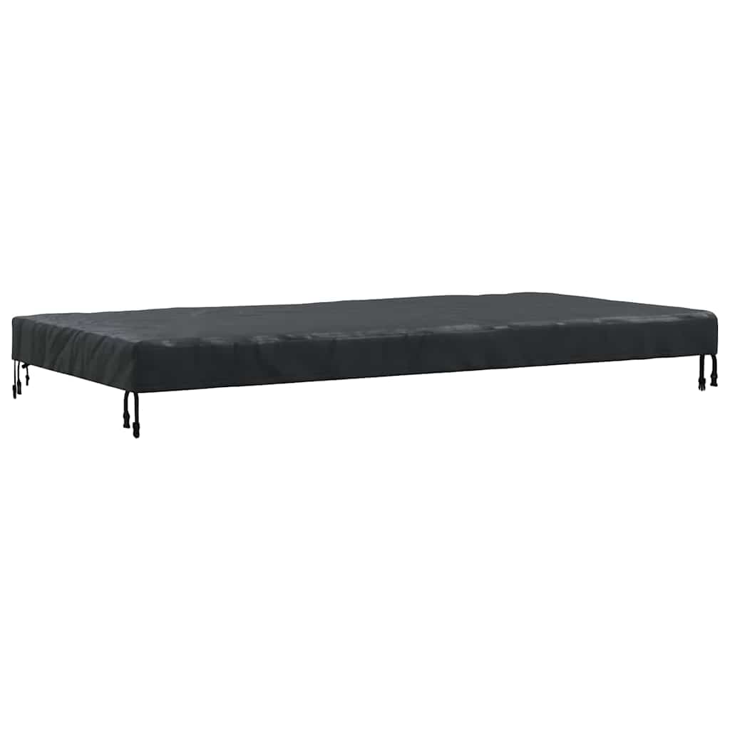 Bordduk Ensfarget Svart 202 x 102 x 15 cm stoff