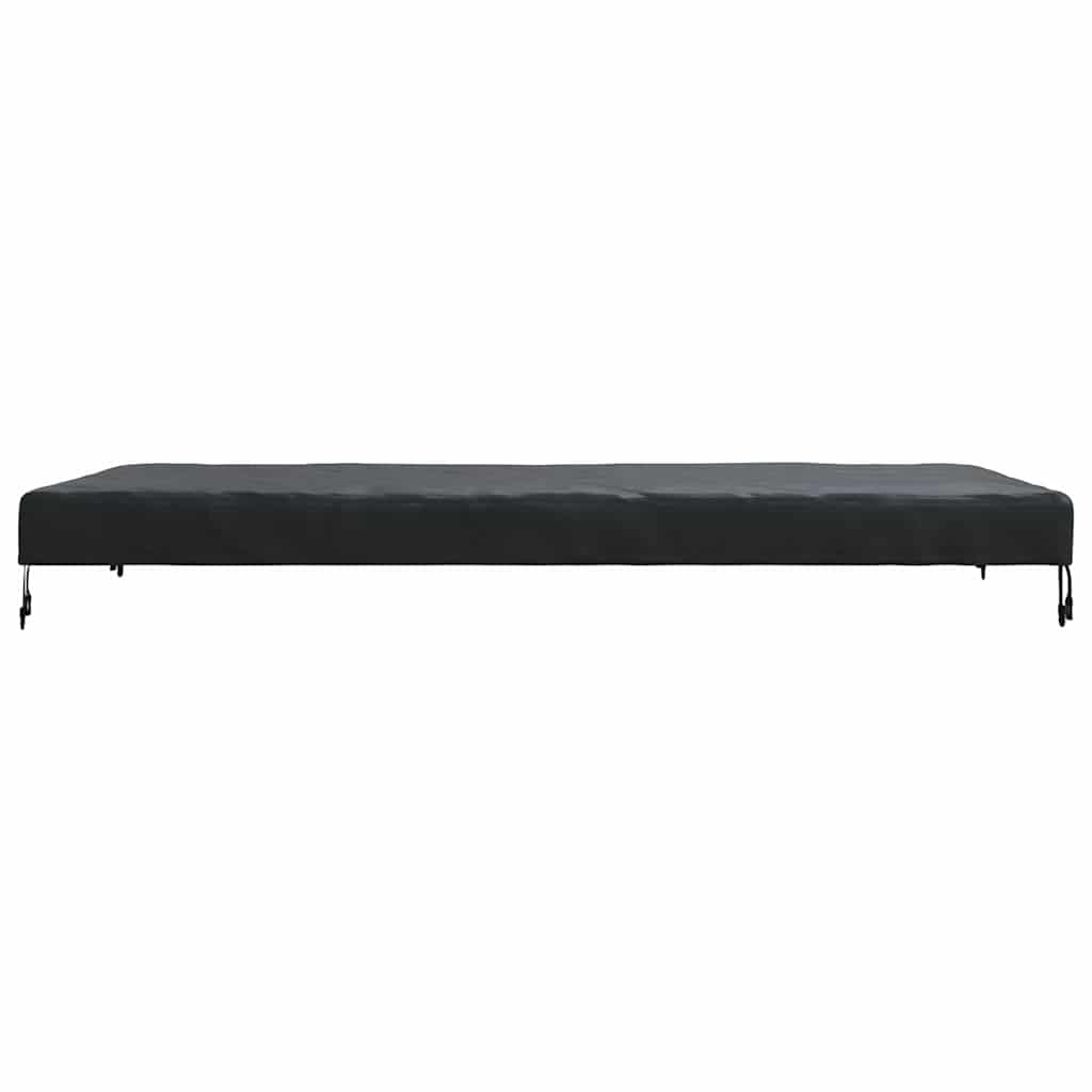Bordduk Ensfarget Svart 202 x 102 x 15 cm stoff