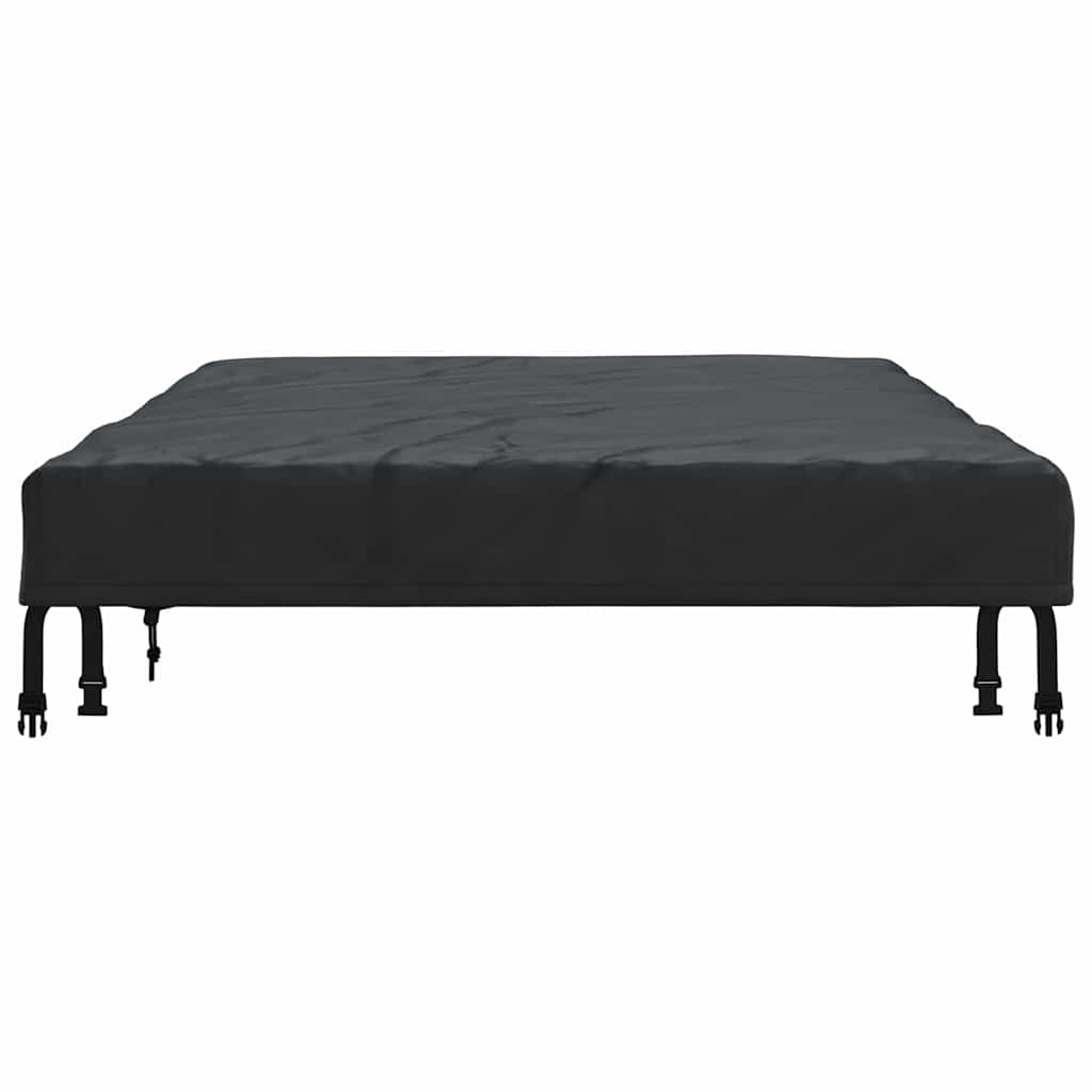 Bordduk Ensfarget Svart 202 x 102 x 15 cm stoff