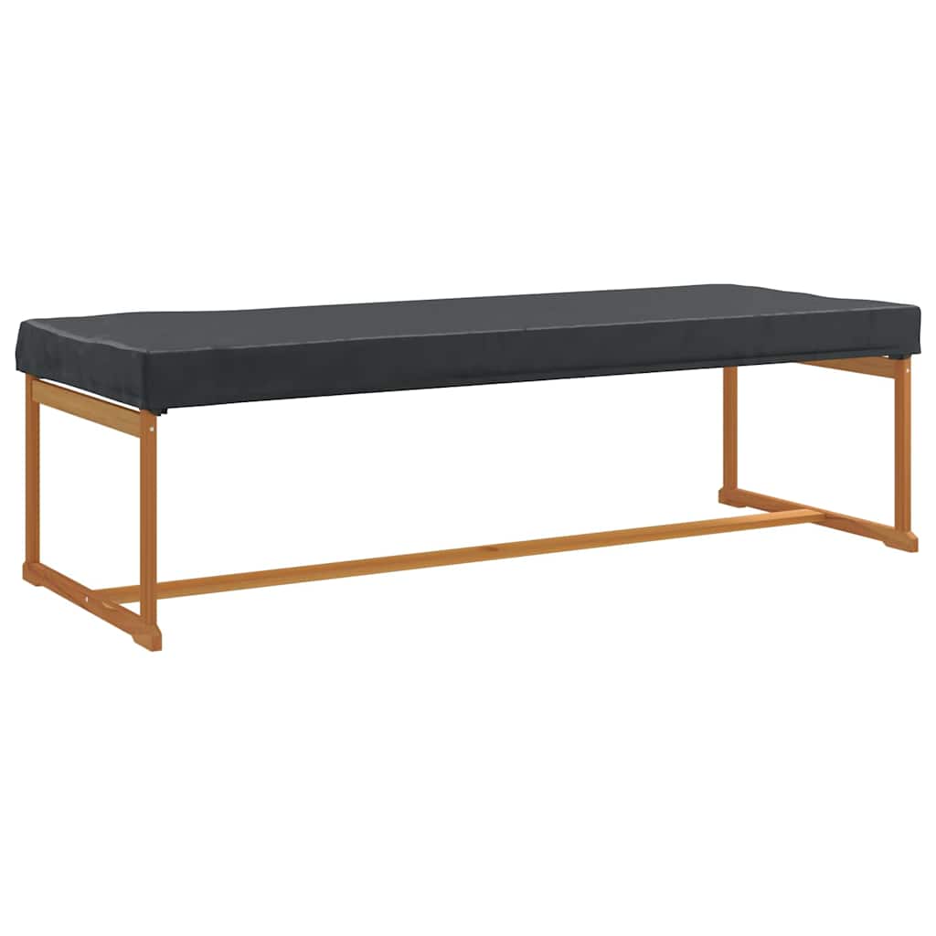 Bordduk Ensfarget Svart 242 x 102 x 15 cm stoff