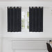 Blendingsgardiner 2 pcs Svart 140 x 140 cm Fløyel