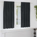 Blendingsgardiner 2 pcs Svart 140 x 175 cm Fløyel vidaXL