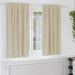 Blendingsgardiner 2 pcs Krem 140 x 175 cm Fløyel