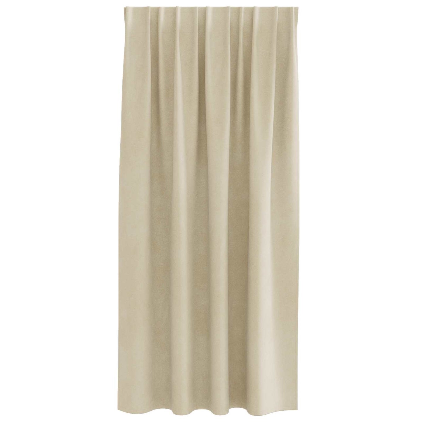 Blendingsgardiner 2 pcs Krem 140 x 175 cm Fløyel