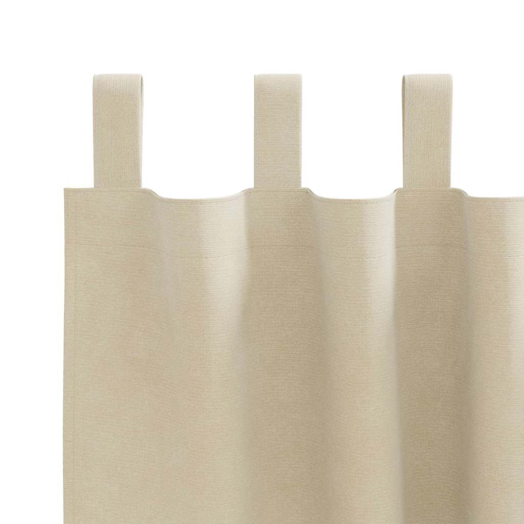 Blendingsgardiner 2 pcs Krem 140 x 140 cm Fløyel