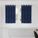 Blendingsgardiner 2 pcs Mørkeblå 140 x 140 cm Fløyel