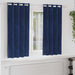 Blendingsgardiner 2 pcs Mørkeblå 140 x 175 cm Fløyel vidaXL