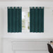 Blendingsgardiner 2 pcs Mørkegrønn 140 x 140 cm Fløyel vidaXL