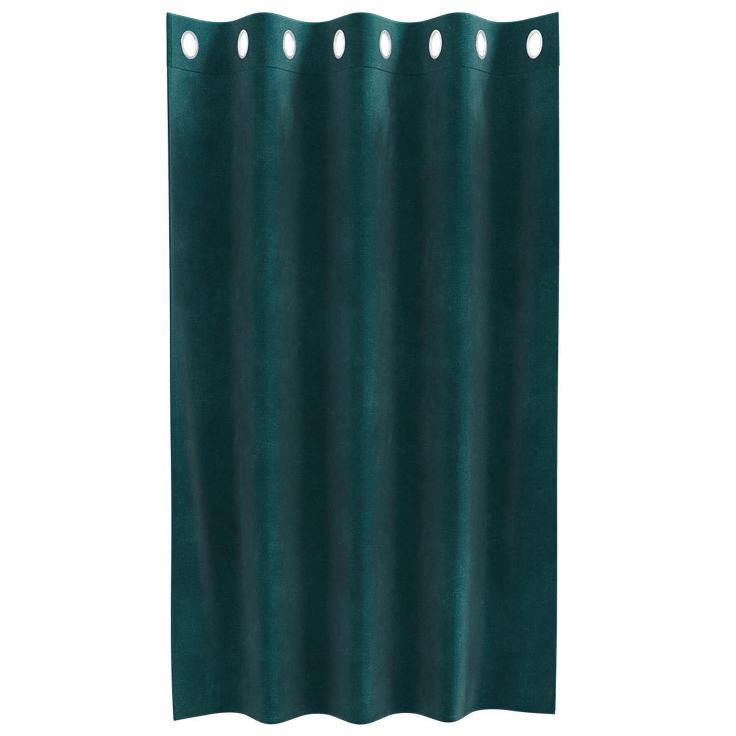 Blendingsgardiner 2 pcs Mørkegrønn 140 x 140 cm Fløyel vidaXL