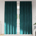Blendingsgardiner 2 pcs Mørkegrønn 140 x 260 cm Fløyel vidaXL