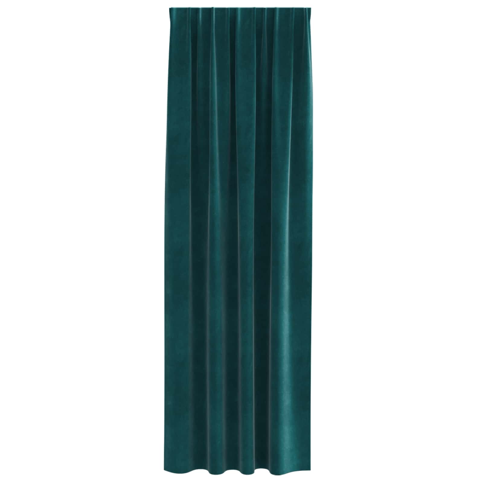 Blendingsgardiner 2 pcs Mørkegrønn 140 x 260 cm Fløyel vidaXL