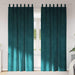 Blendingsgardiner 2 pcs Mørkegrønn 140 x 225 cm Fløyel vidaXL