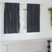 Blendingsgardiner 2 pcs Mørkegrå 140 x 140 cm Fløyel vidaXL