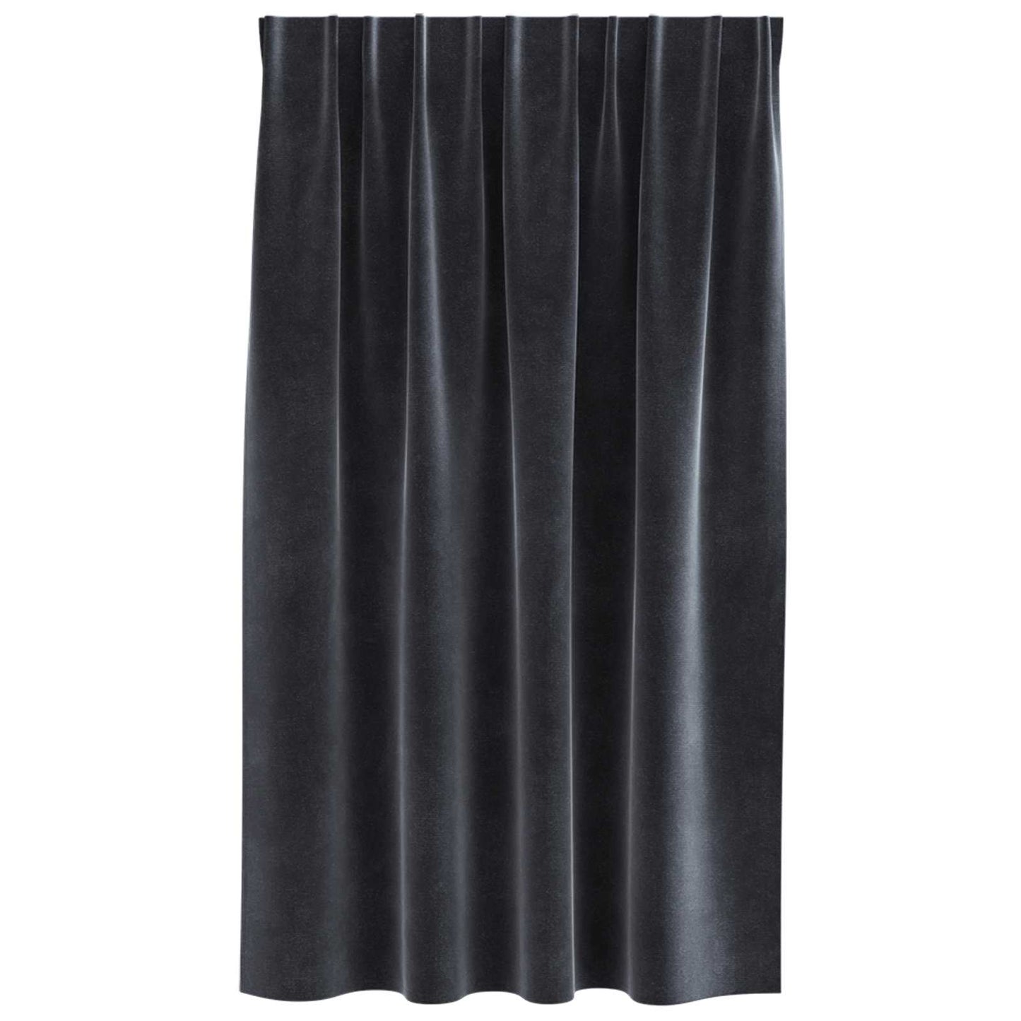 Blendingsgardiner 2 pcs Mørkegrå 140 x 140 cm Fløyel vidaXL