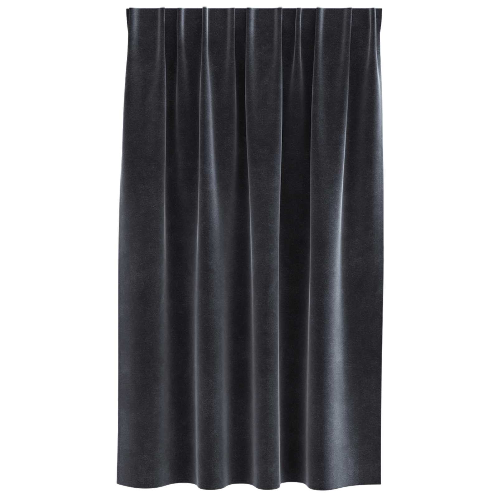 Blendingsgardiner 2 pcs Mørkegrå 140 x 140 cm Fløyel vidaXL
