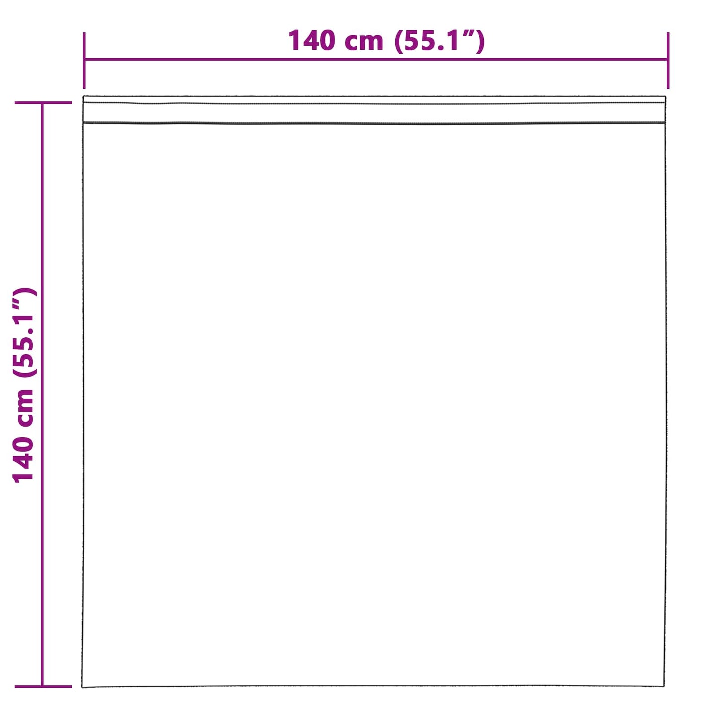 Blendingsgardiner 2 pcs Mørkegrå 140 x 140 cm Fløyel vidaXL
