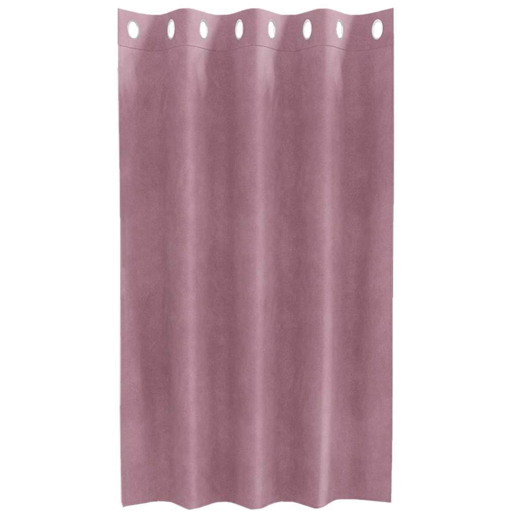Blendingsgardiner 2 pcs Mørk rosa 140 x 140 cm Fløyel