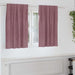 Blendingsgardiner 2 pcs Mørk rosa 140 x 140 cm Fløyel