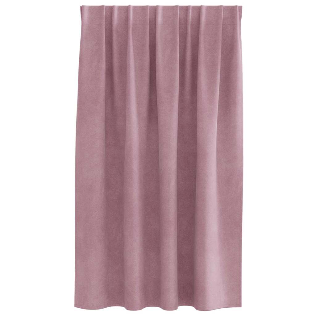 Blendingsgardiner 2 pcs Mørk rosa 140 x 140 cm Fløyel