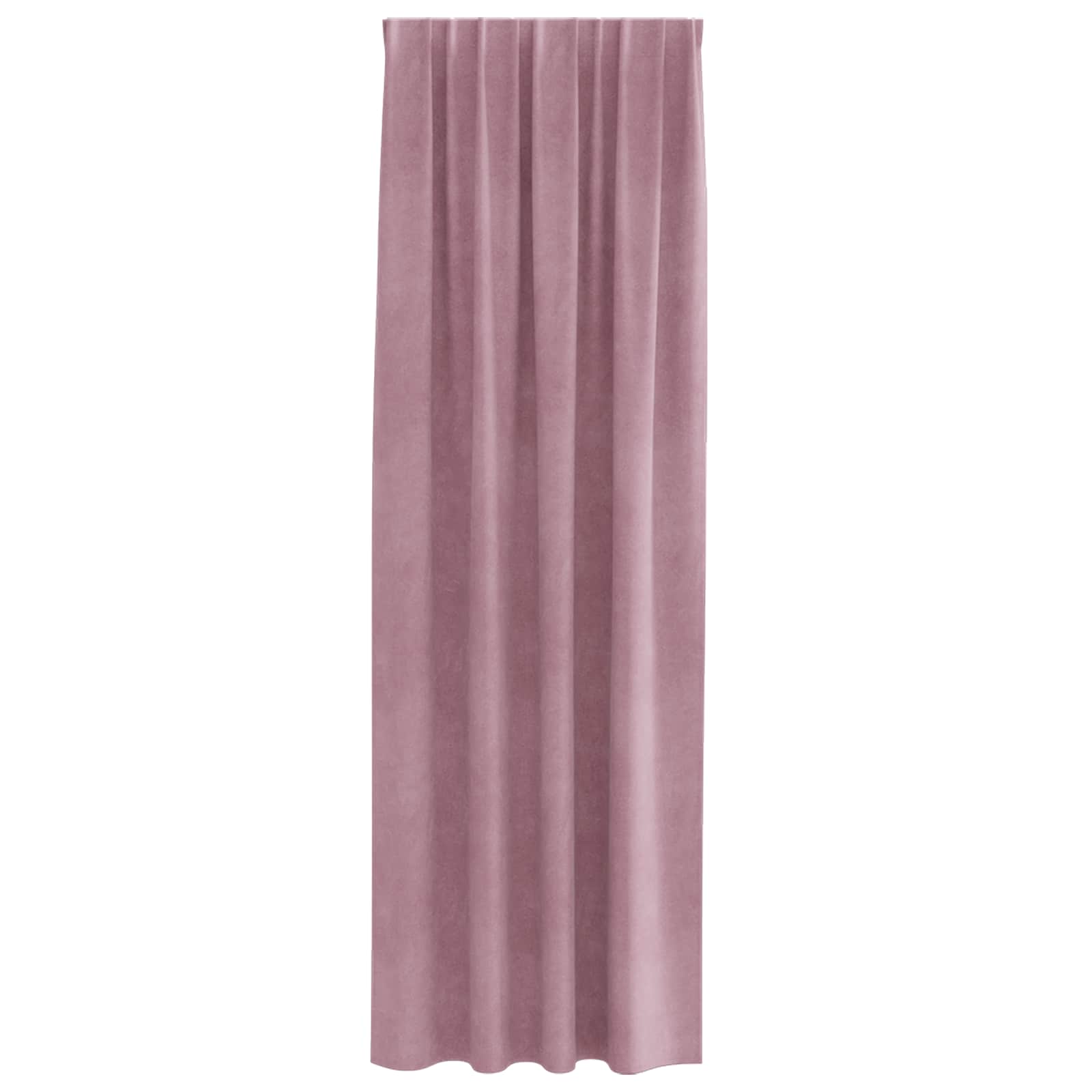Blendingsgardiner 2 pcs Mørk rosa 140 x 225 cm Fløyel vidaXL