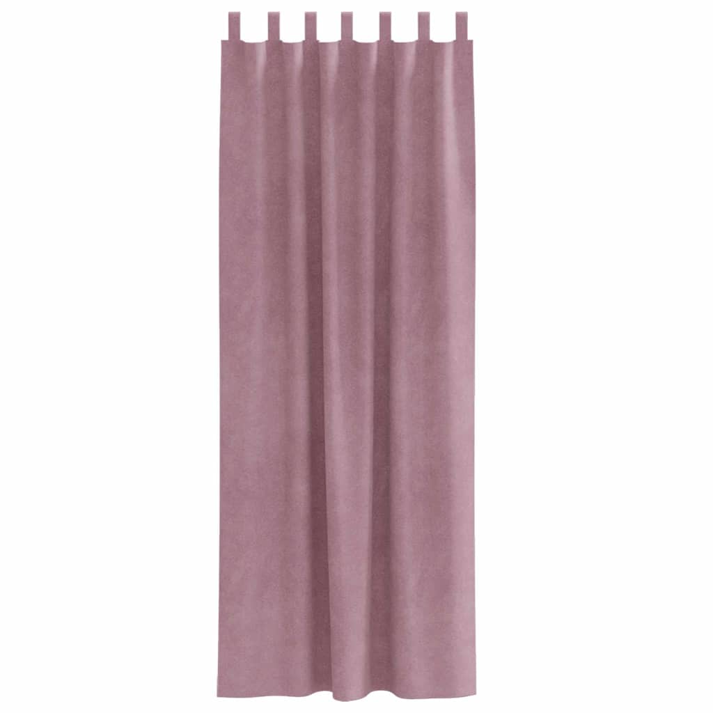 Blendingsgardiner 2 pcs Mørk rosa 140 x 225 cm Fløyel