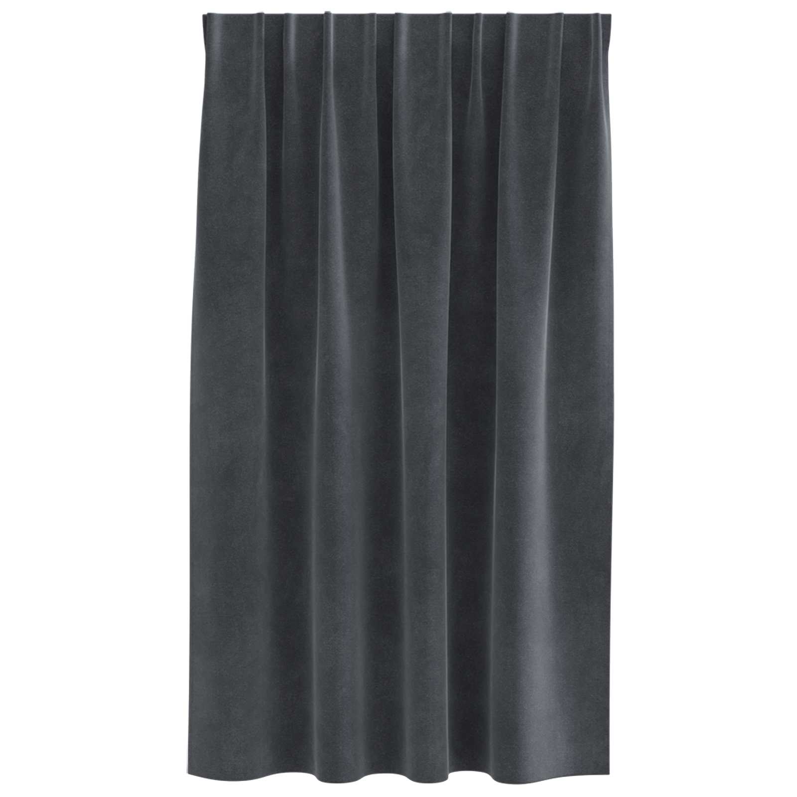 Blendingsgardiner 2 pcs Lysegrå 140 x 140 cm Fløyel vidaXL