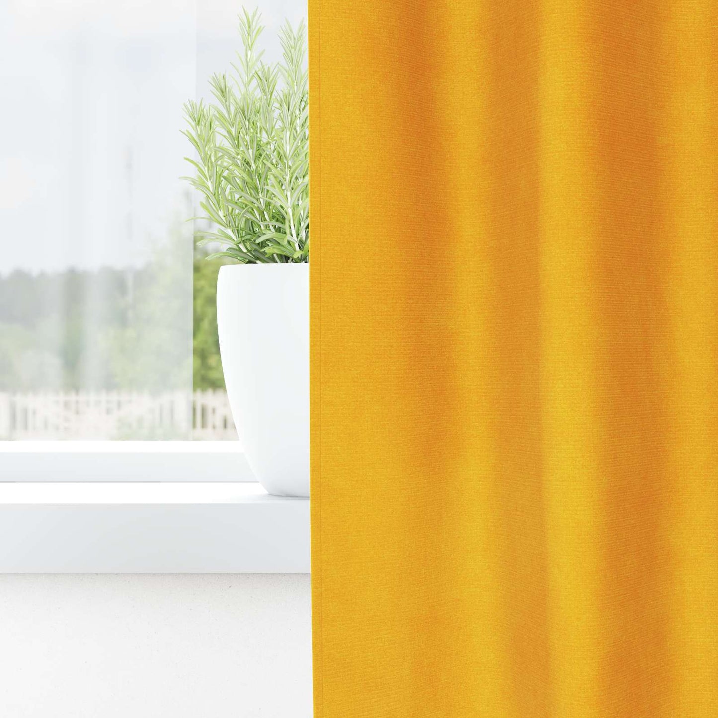 Blendingsgardiner 2 pcs Sennepsgul 140 x 245 cm Fløyel