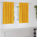 Blendingsgardiner 2 pcs Sennepsgul 140 x 140 cm Fløyel