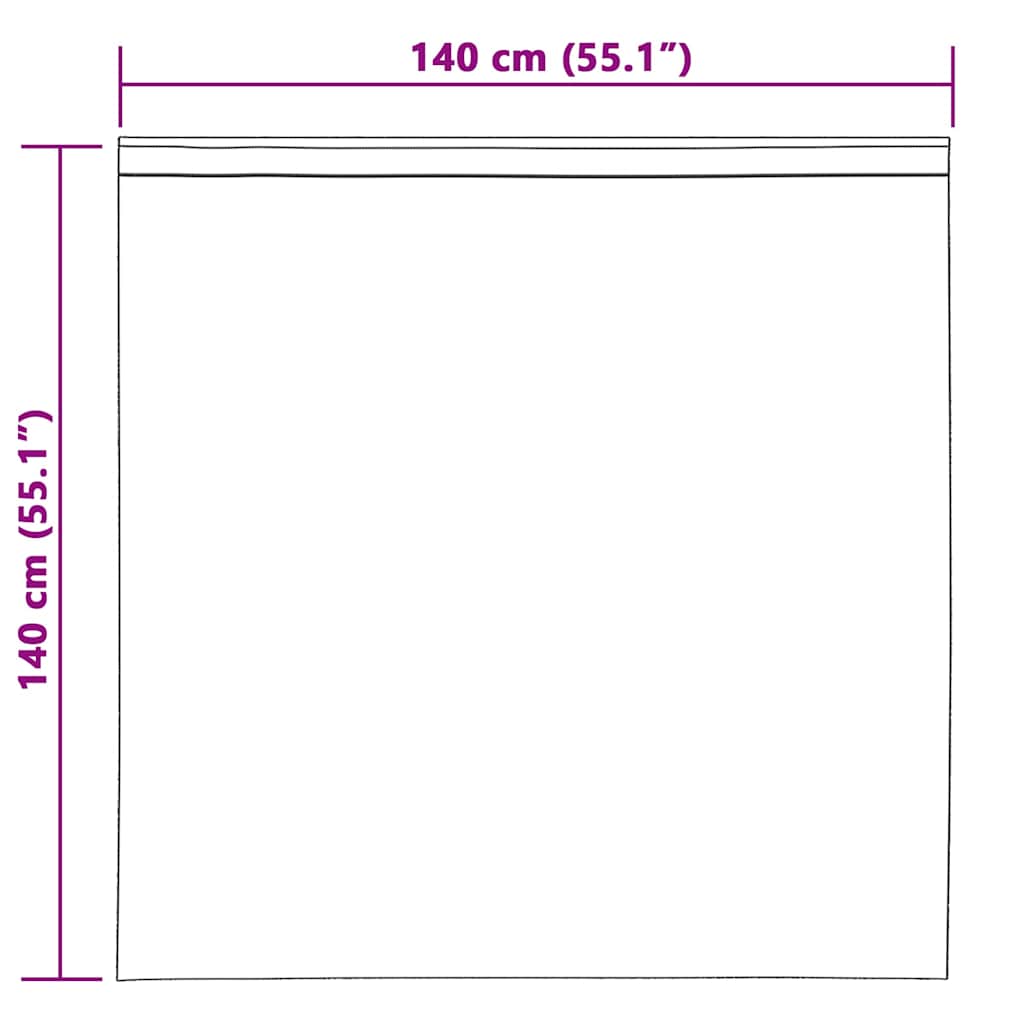 Blendingsgardiner 2 pcs Sennepsgul 140 x 140 cm Fløyel