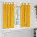 Blendingsgardiner 2 pcs Sennepsgul 140 x 175 cm Fløyel vidaXL