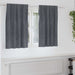 Blendingsgardiner 2 pcs Lysegrå 140 x 140 cm Fløyel