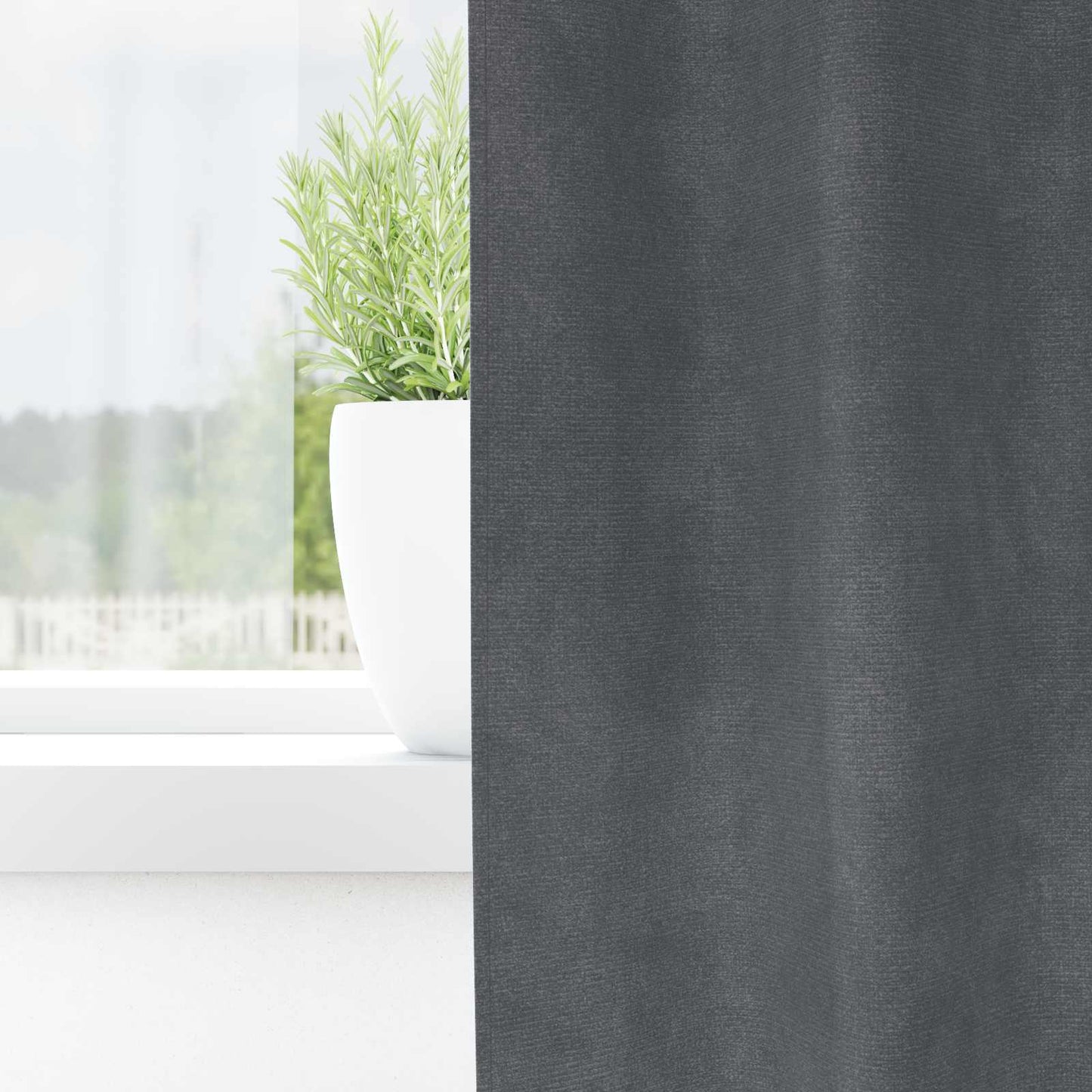 Blendingsgardiner 2 pcs Lysegrå 140 x 140 cm Fløyel