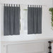 Blendingsgardiner 2 pcs Lysegrå 140 x 140 cm Fløyel