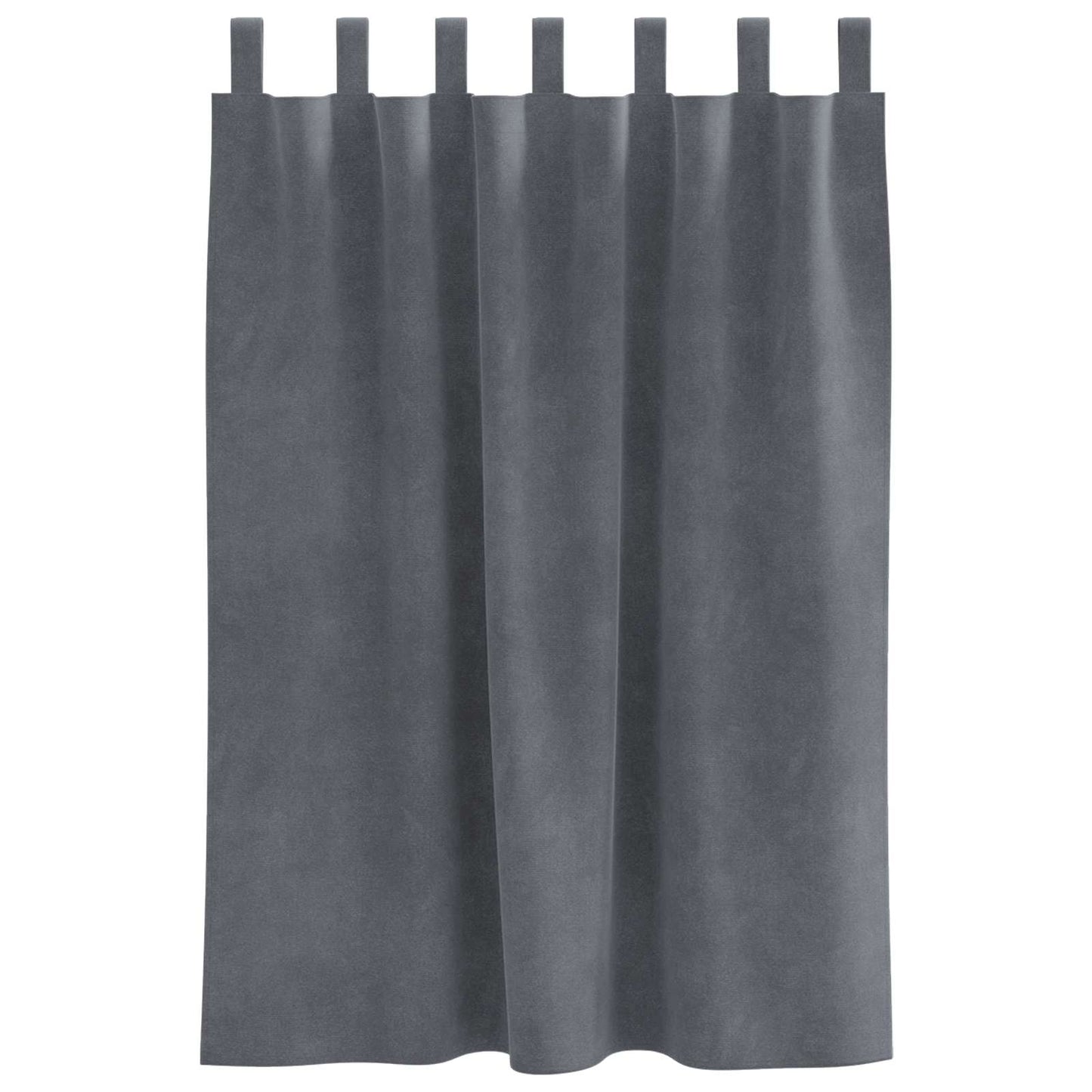 Blendingsgardiner 2 pcs Lysegrå 140 x 140 cm Fløyel