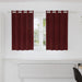 Blendingsgardiner 2 pcs Vinrød 140 x 140 cm Fløyel vidaXL