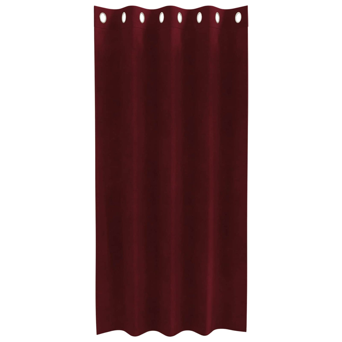Blendingsgardiner 2 pcs Vinrød 140 x 175 cm Fløyel vidaXL