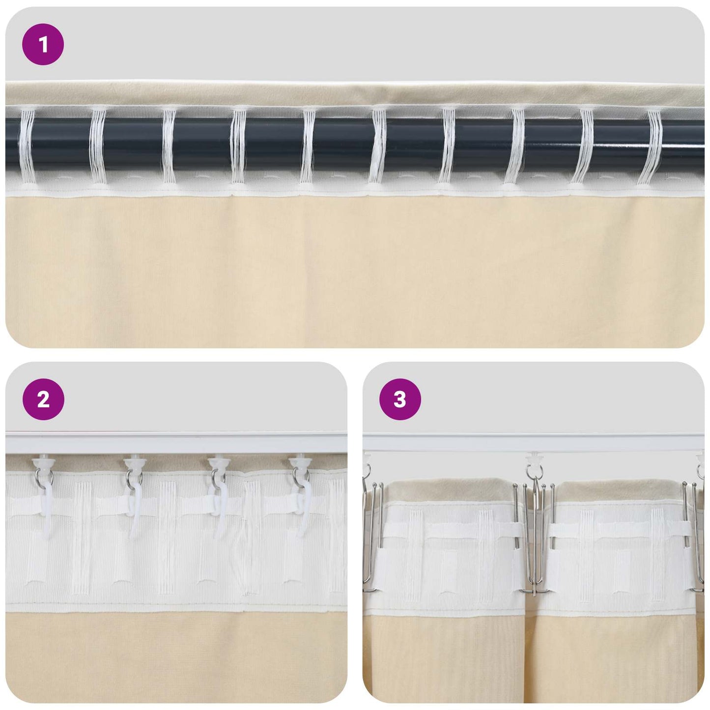 Blendingsgardiner 2 pcs Vinrød 140 x 140 cm Fløyel