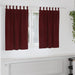 Blendingsgardiner 2 pcs Vinrød 140 x 140 cm Fløyel