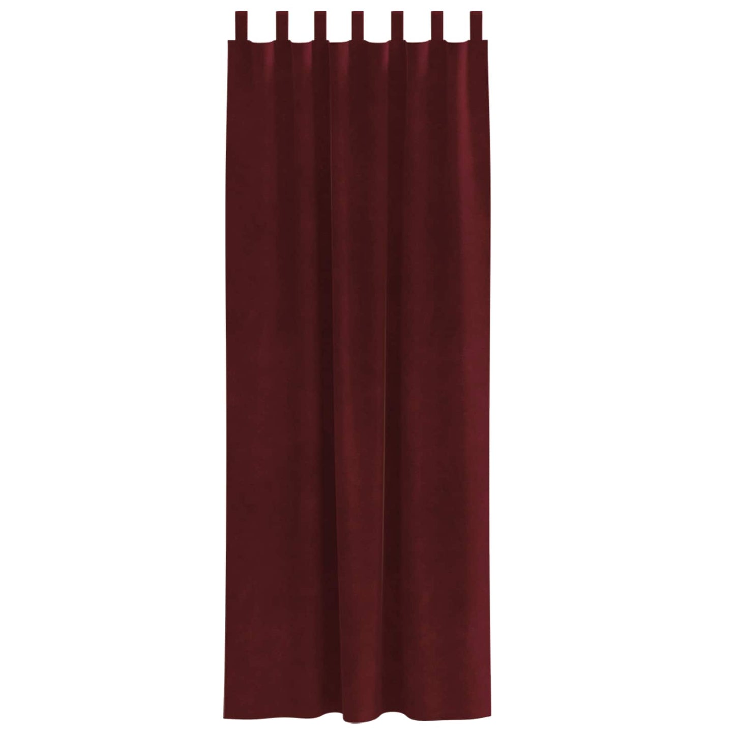 Blendingsgardiner 2 pcs Vinrød 140 x 245 cm Fløyel vidaXL