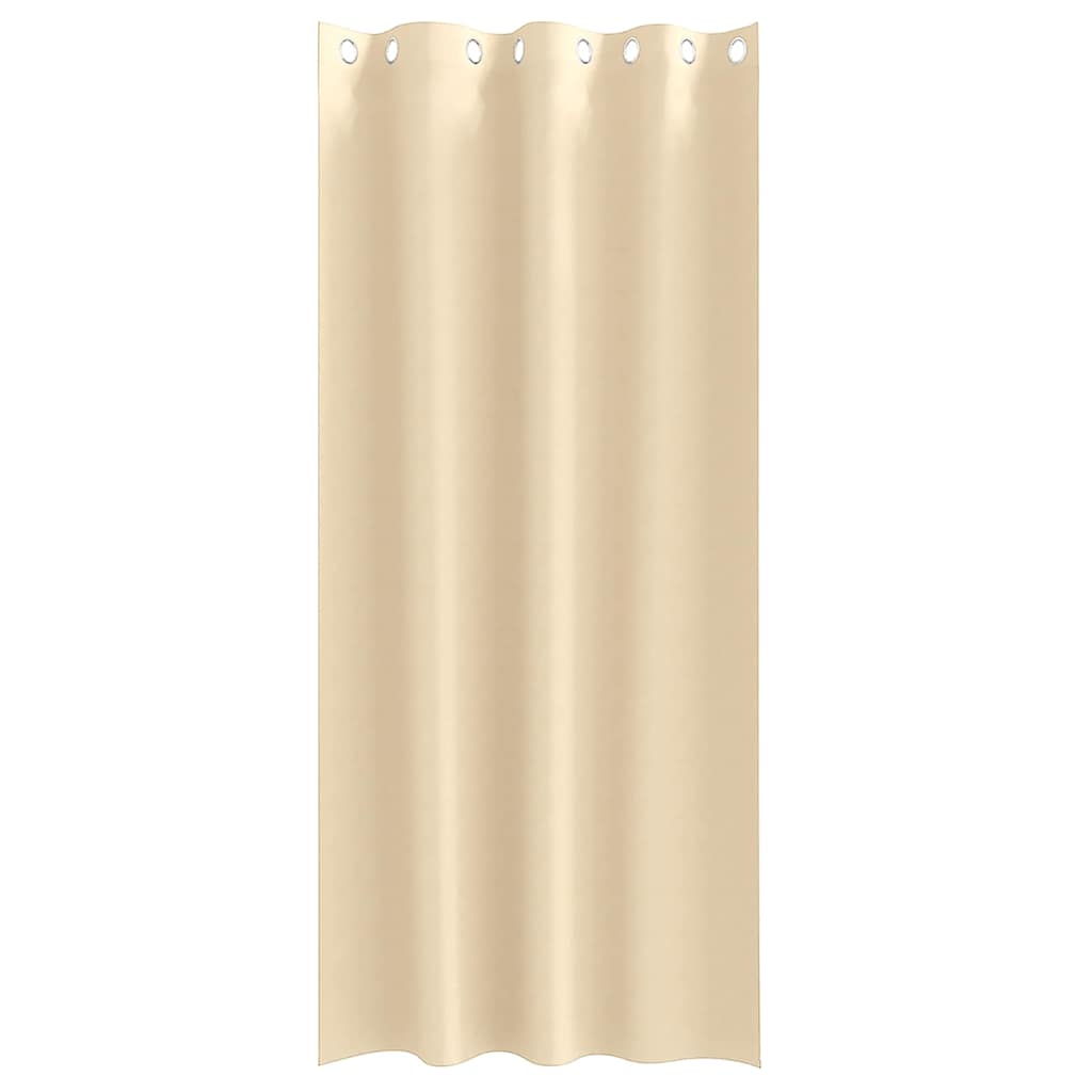Mørkleggende Gardiner med Ringer 2 pcs Krem 225 x 140 cm