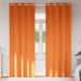 Mørkleggende Gardiner med Ringer 2 pcs Lys Oransje 245 x 140 cm