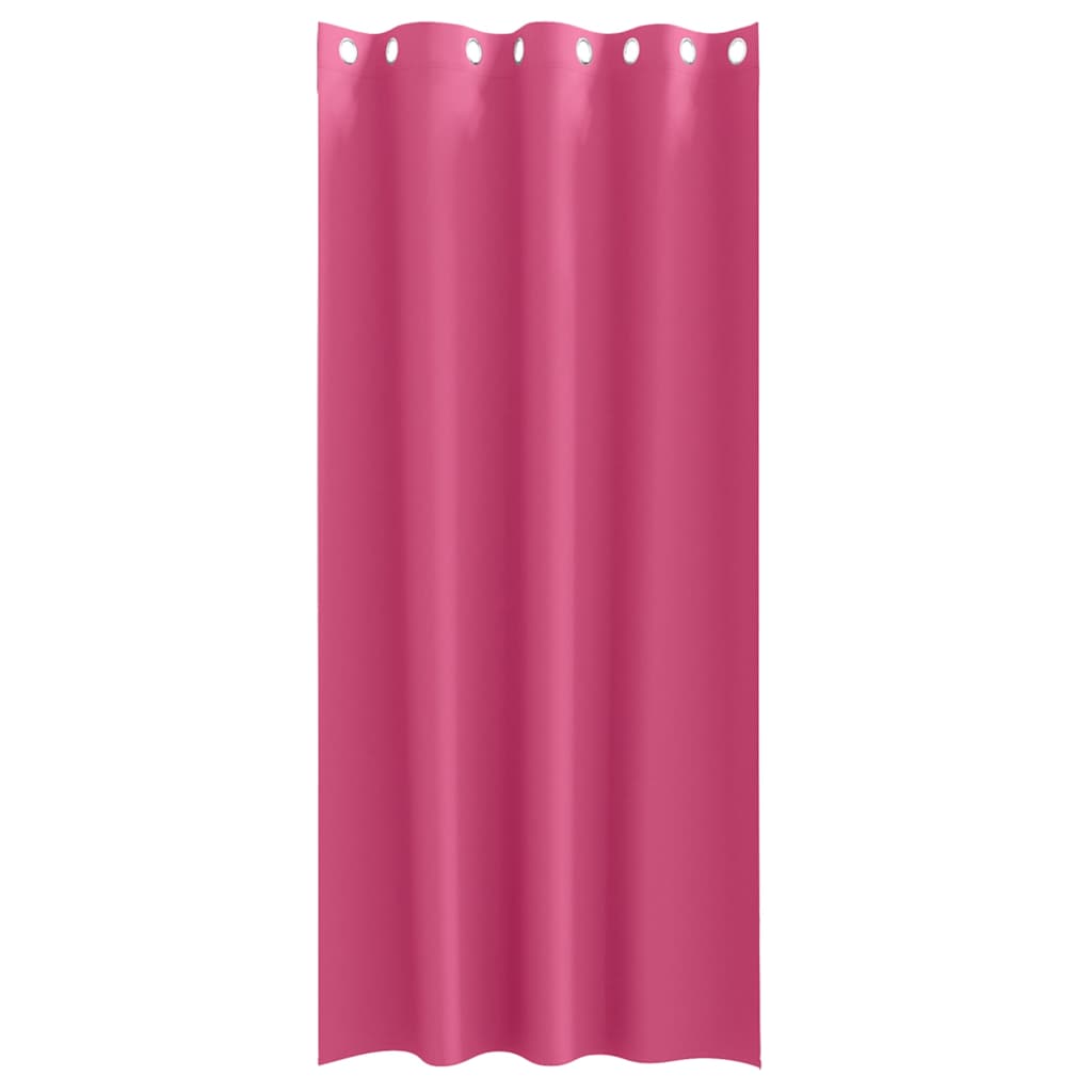 Mørkleggende Gardiner med Ringer 2 pcs Lys Rosa 260 x 140 cm