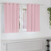 Mørkleggende Gardiner med Ringer 2 pcs Babyrosa 140 x 140 cm vidaXL