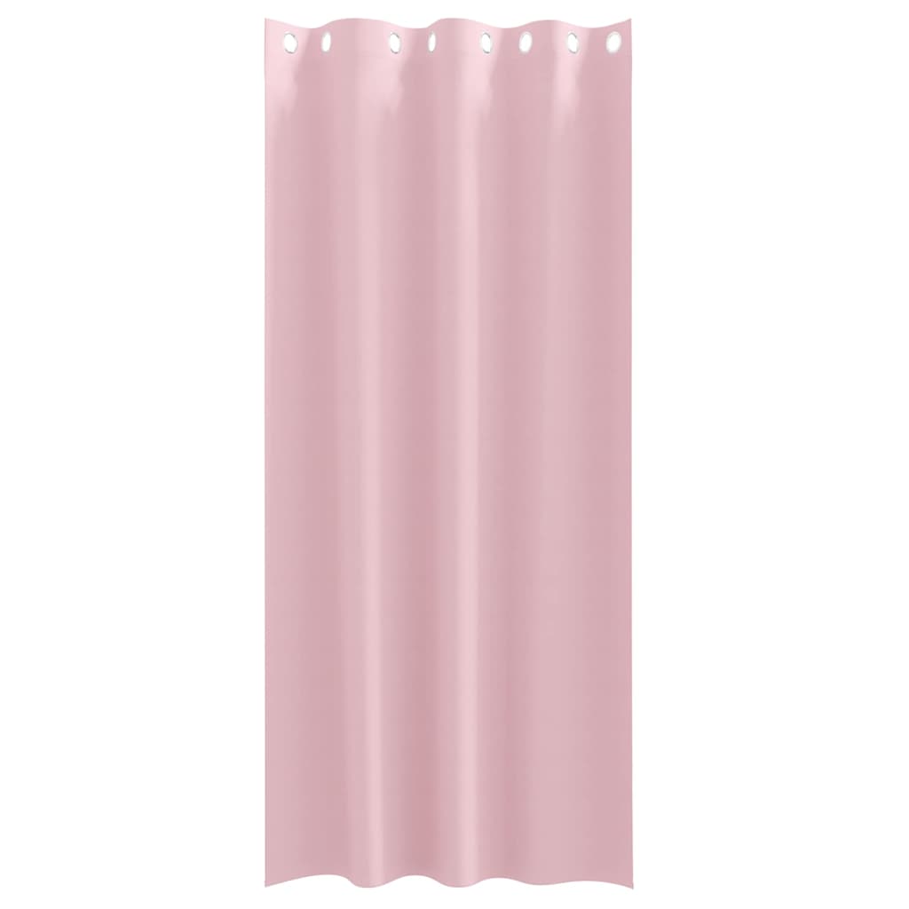 Mørkleggende Gardiner med Ringer 2 pcs Babyrosa 225 x 140 cm vidaXL