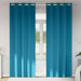 Mørkleggende Gardiner med Ringer 2 pcs Turkis 260 x 140 cm