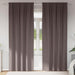 Mørkleggende Gardiner med Ringer 2 pcs Mørk brun 260 x 140 cm