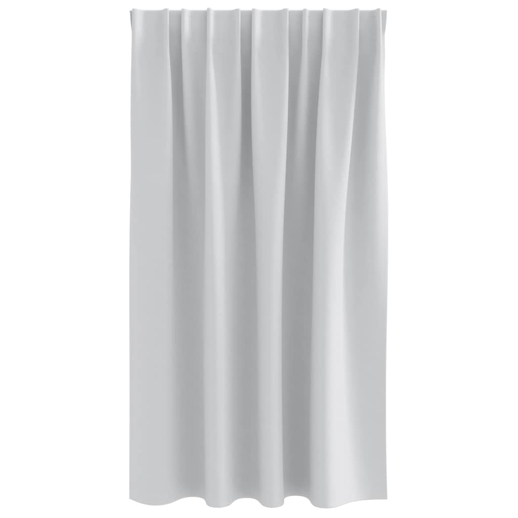 Mørkleggende Gardiner med Ringer 2 pcs Lys Grå 140 x 140 cm vidaXL