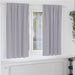Mørkleggende Gardiner med Ringer 2 pcs Metall Grå 175 x 140 cm